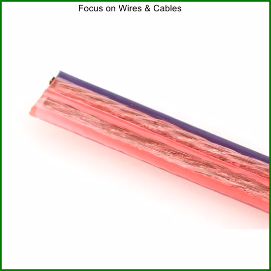 Transparentes Auto-Audio-Video-Kommunikations-Cinch-PVC-Lautsprecherkabel