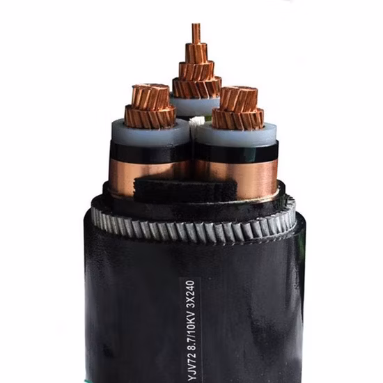 Fabrikgroßhandel Niederspannungs-Kupferstrom 185 mm PVC 4-adriger Swa-Kabeldraht